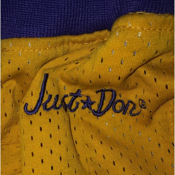 JUST DON LAKERS SHORTS - Picture 5 of 6